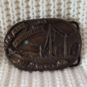 Vintage Brass Belt Buckle San Francisco1976